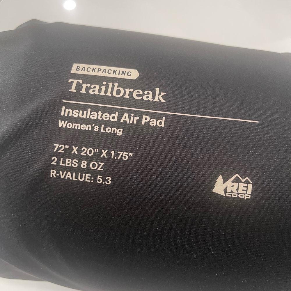 REI Co-op Trailbreak Insulated Air Pad - Black and Teal
